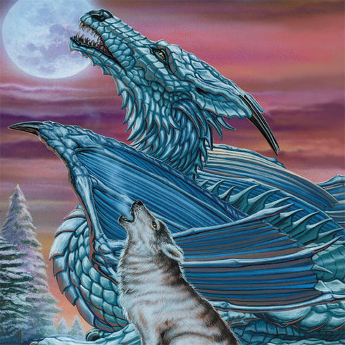 Dragon and the Wolf by Ed Beard Jr Amazon Echo Buds Skin