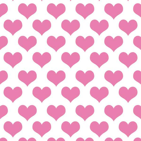 Plush Pink Hearts Galaxy A50 Clear Case