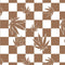 Marijuana Brown Checkered iPhone 8 Folio Case