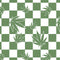 Marijuana Green Checkered iPhone 14 Plus Folio Case