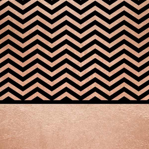 Rose Gold Chevron Split Steam Deck Handheld Gaming Computer OLED Skin