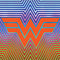 Wonder Woman 1984 (2020) Rainbow Chevron Logo iPhone 13 Pro Max Folio Case