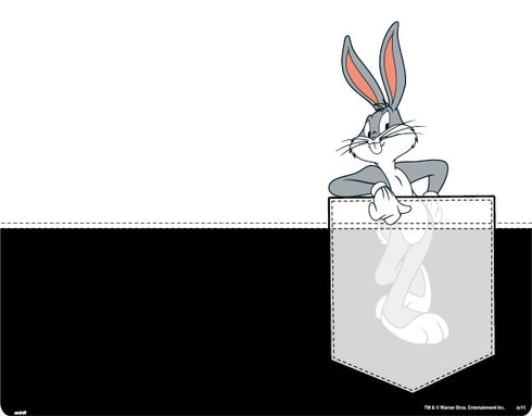 Looney Tunes Bugs Bunny Black White Laptop Skins