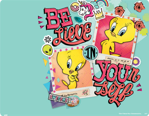 Looney Tunes Tweety Bird Believe In Yourself Pixelbook Skin
