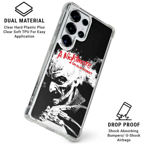 A Nightmare on Elm Street Galaxy S26 Ultra Clear Case