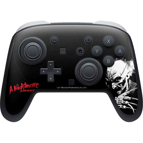 A Nightmare on Elm Street Nintendo Switch 2 (2025) Pro Controller Skin