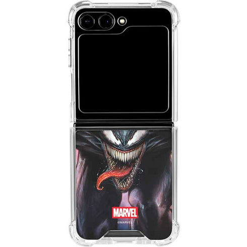 Marvel Venom Absolute Carnage by Adi Granov Galaxy Z Flip5 5G Clear Case