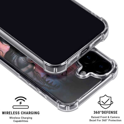 Marvel Venom Absolute Carnage by Adi Granov iPhone 16 Clear Case