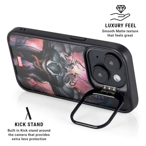 Marvel Venom Absolute Carnage by Adi Granov iPhone 16 Plus Kickstand Case