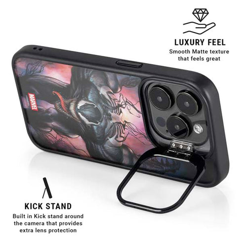 Marvel Venom Absolute Carnage by Adi Granov iPhone 16 Pro Kickstand Case