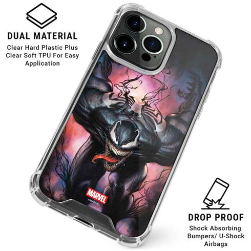 Marvel Venom Absolute Carnage by Adi Granov iPhone 16 Pro Max Clear Case