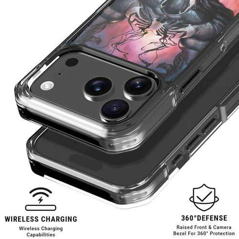 Marvel Venom Absolute Carnage by Adi Granov iPhone 18 Pro Clear Case