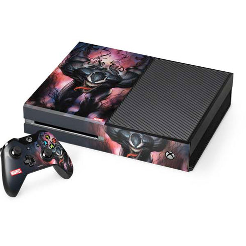 Marvel Venom Absolute Carnage by Adi Granov Xbox One Console and Controller Bundle Skin