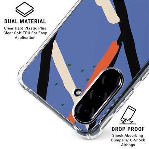 Abstract Lines Galaxy A36 5G Clear Case