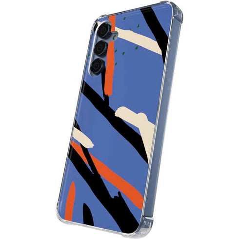 Abstract Lines Galaxy A55 5G Clear Case