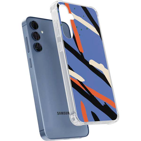 Abstract Lines Galaxy A55 5G Clear Case