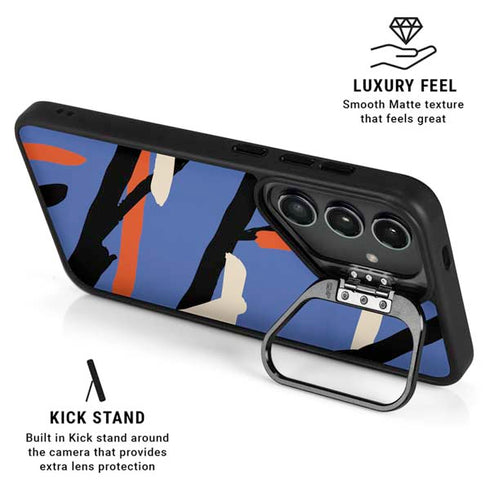 Abstract Lines Galaxy S24 FE Kickstand Case