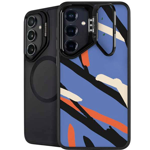 Abstract Lines Galaxy S25 Kickstand Case