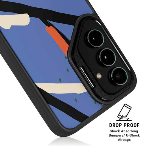 Abstract Lines Galaxy S25 Kickstand Case