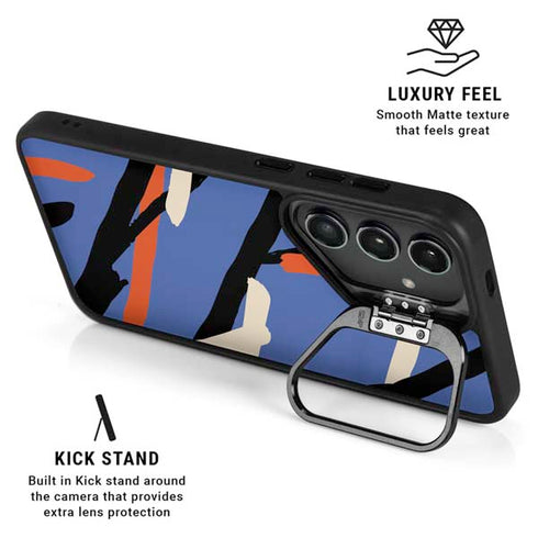 Abstract Lines Galaxy S24 Plus Kickstand Case