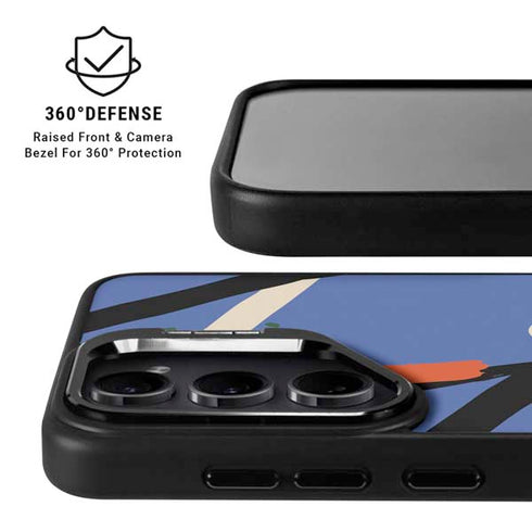 Abstract Lines Galaxy S24 Plus Kickstand Case