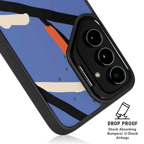 Abstract Lines Galaxy S25 Plus Kickstand Case