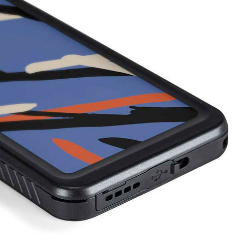 Abstract Lines Galaxy S24 Plus Waterproof Case