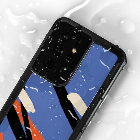 Abstract Lines Galaxy S24 Ultra Waterproof Case