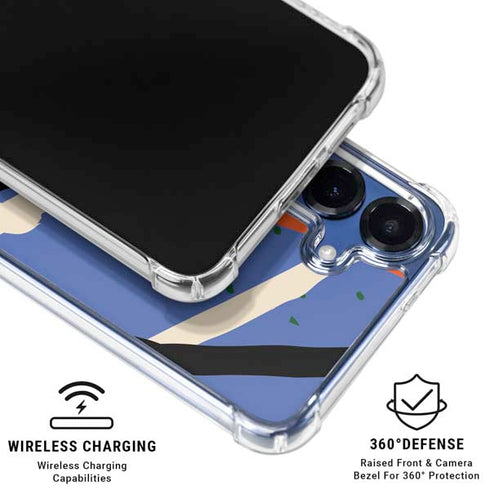 Abstract Lines Galaxy S25 Plus Clear Case