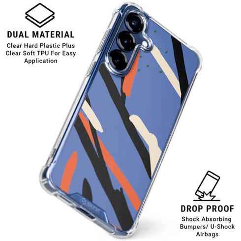 Abstract Lines Galaxy S25 Plus Clear Case