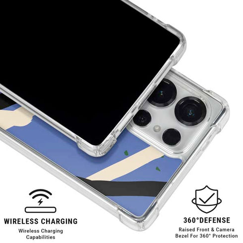 Abstract Lines Galaxy S25 Ultra Clear Case