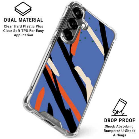 Abstract Lines Galaxy S26 Plus Clear Case
