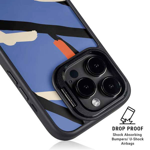 Abstract Lines iPhone 14 Pro Max Kickstand Case