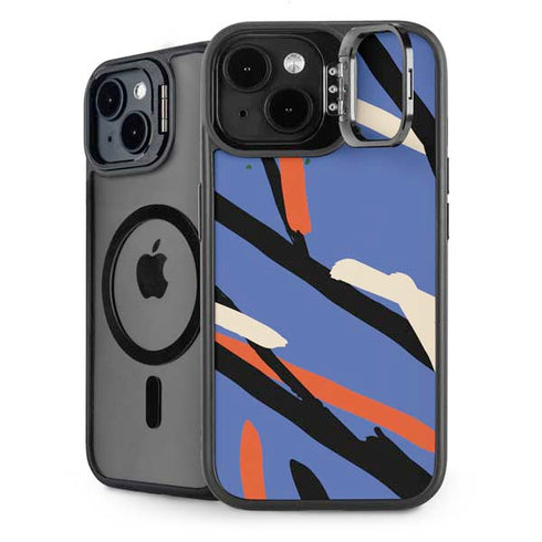 Abstract Lines iPhone 15 Plus Kickstand Case