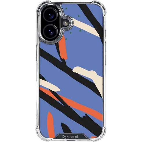 Abstract Lines iPhone 16 Clear Case