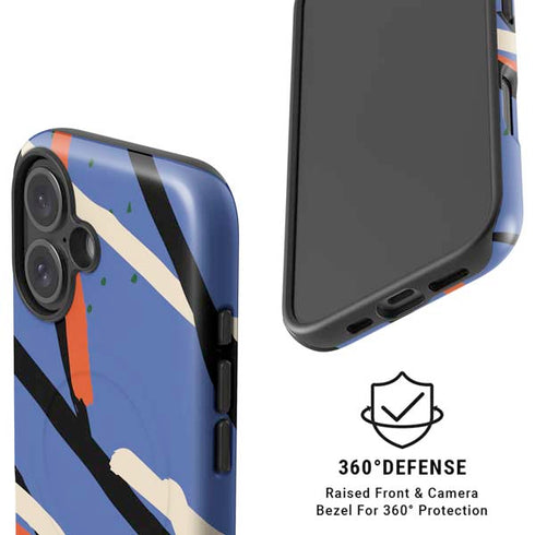 Abstract Lines iPhone 16 Magsafe Impact Case