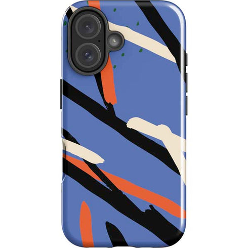 Abstract Lines iPhone 16 Plus Impact Case