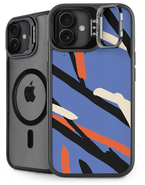 Abstract Lines iPhone 16 Plus Kickstand Case