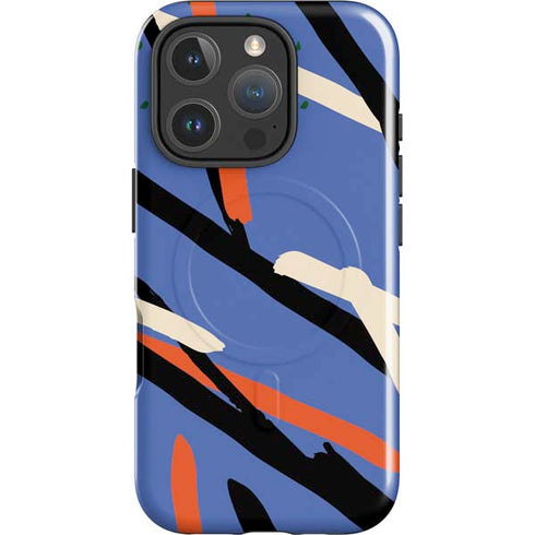 Abstract Lines iPhone 16 Pro Magsafe Impact Case