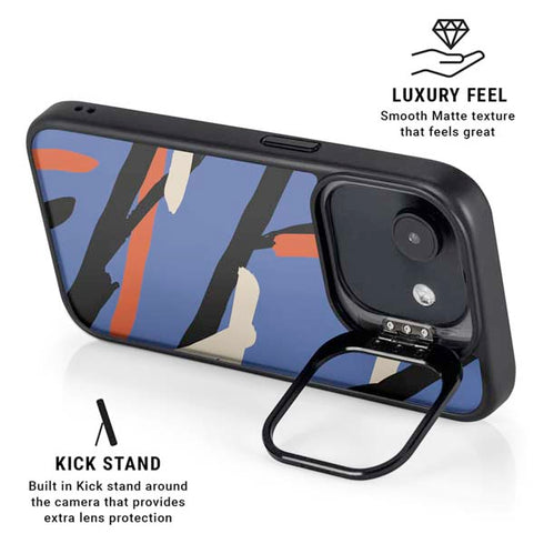 Abstract Lines iPhone 16e Kickstand Case