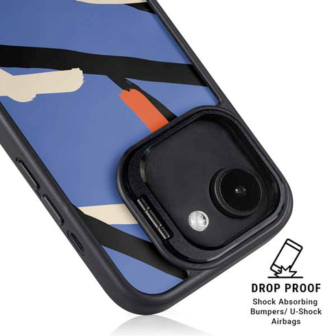 Abstract Lines iPhone 16e Kickstand Case