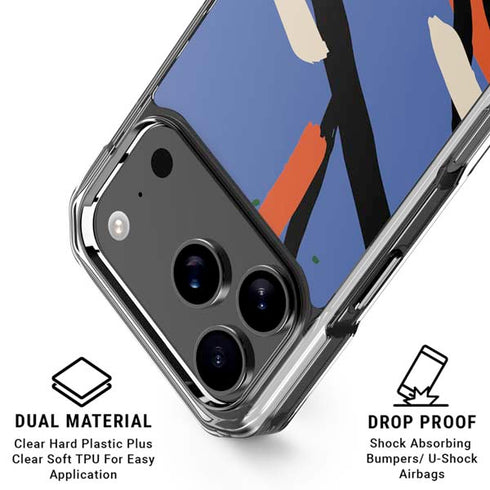Abstract Lines iPhone 18 Pro Clear Case