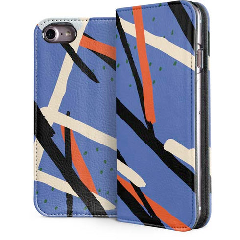 Abstract Lines iPhone 7 Folio Case