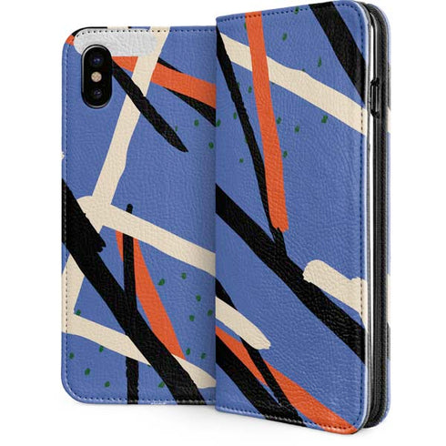 Abstract Lines iPhone 8 Folio Case