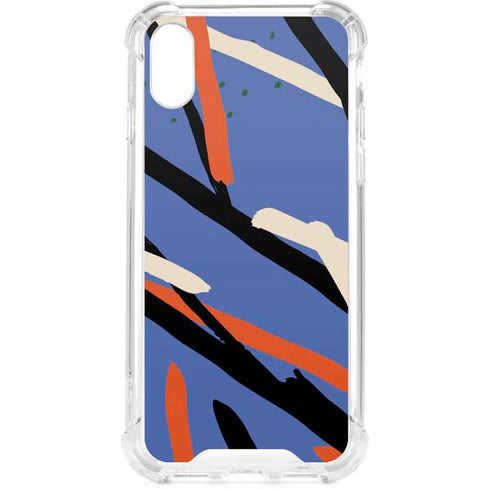 Abstract Lines iPhone XS Clear Case