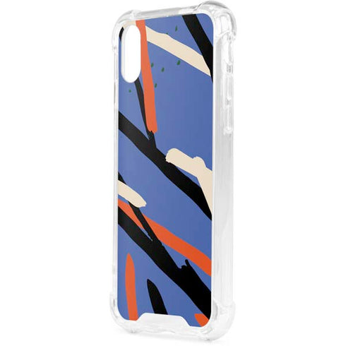 Abstract Lines iPhone XS Clear Case