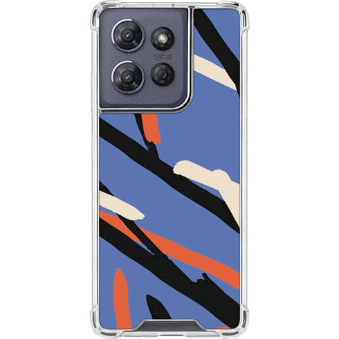 Abstract Lines Moto G 5G (2025) Clear Case