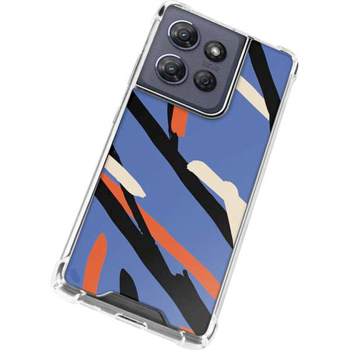 Abstract Lines Moto G 5G (2025) Clear Case