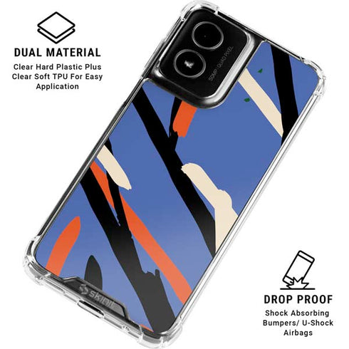 Abstract Lines Moto G Power 5G (2024) Clear Case