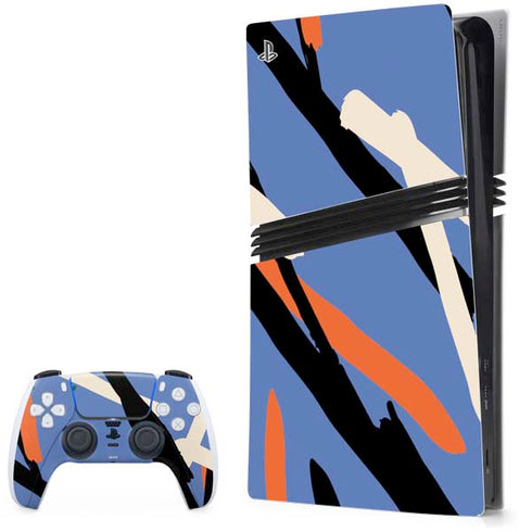 Abstract Lines PS5 Pro Bundle Skin